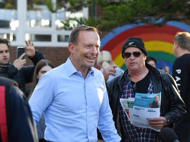FORMER LEADER VOTES: Former prime minister Tony Abbott admitted to having butterflies in his stomach as he cast his vote.