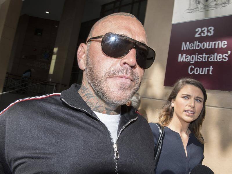 Ex-Bandido bikie Toby Mitchell (left) is due to face court again over an alleged assault.