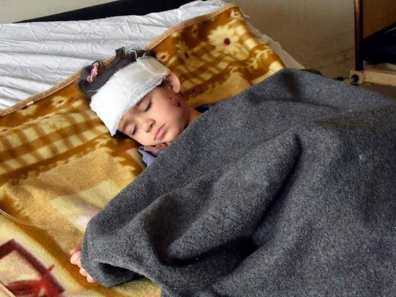Syrian media say a child is being treated in hospital following an Israeli attack on Hama.