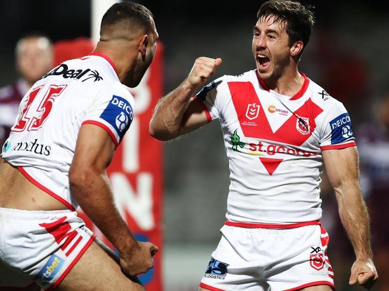 Dragon Ben Hunt's (R) move to hooker may solve St George Illawarra's issues in the middle.