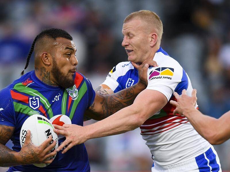Addin Fonua-Blake (left) has signed on with the Warriors until 2026.