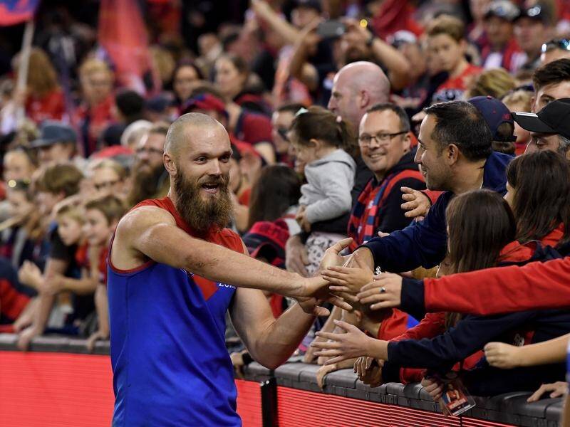 Max Gawn is enjoying Melbourne's strong recent form and being talked about as premiership fancies.