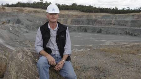 Redland businessman Dick Karreman at his West Mount Cotton Road quarry. PHOTO: THE LAND 