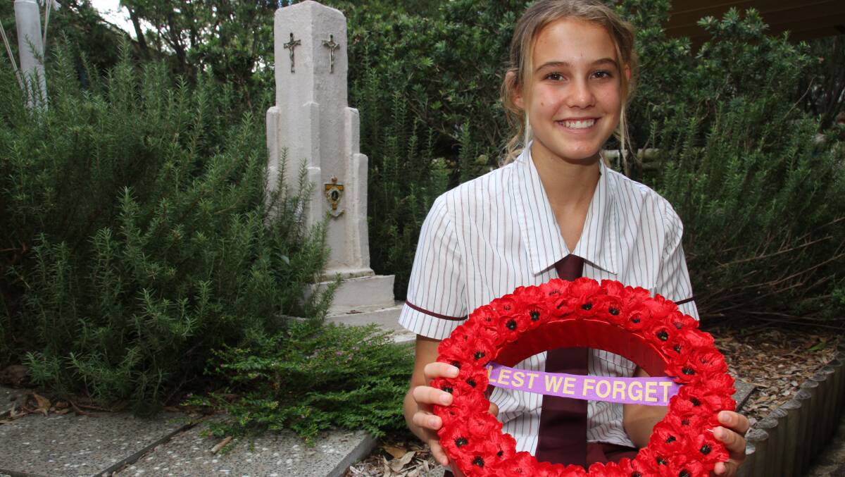 Cleveland District State High School student Gemma Price won the Premier’s Anzac Prize and will be in Gallipoli on Anzac Day. 
