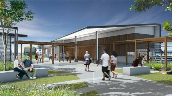 An artist's impression of the what the Redland bay passenger terminal could like 