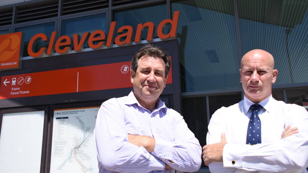 Oodgeroo MP Mark Robinson met with opposition transport spokesman Steve Minnikin at Cleveland this week to discuss the duplication of the line.