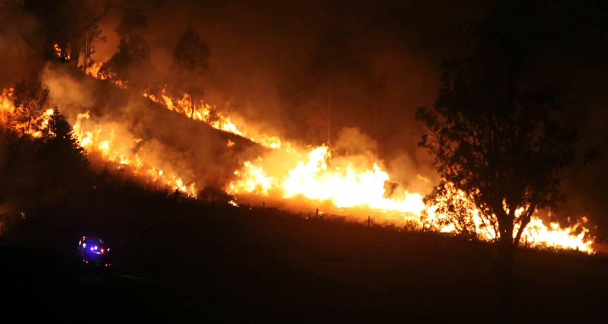 A bushfire at Sarabah