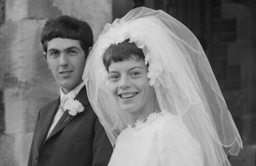 The big day: Alan and Carol married on November 22, 1969 in Coleford, Gloucestershire.
