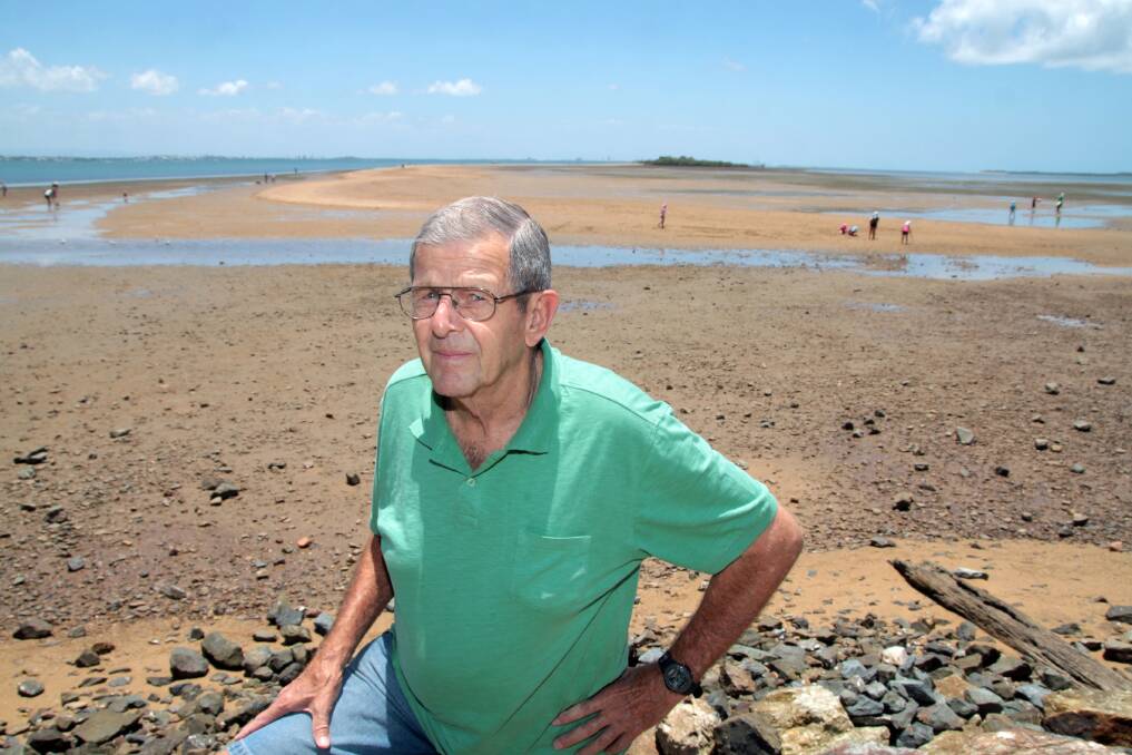 Bill Parker, of Capalaba, believes King Island off Wellington Point is shrinking in size. 
 
Photo by Chris McCormack