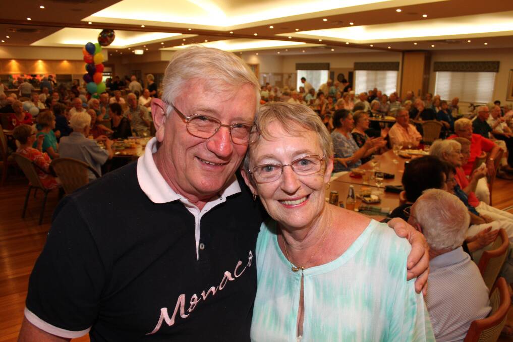 Hugh Cornish's 80th birthday. Renaissance residents Barry and Dorothy Naylor.Photo by Chris McCormack