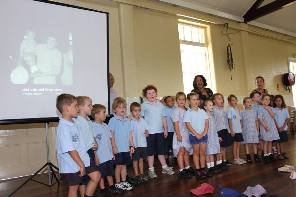 MUSICAL MOMENT: Dunwich State School students added voice to the celebration.