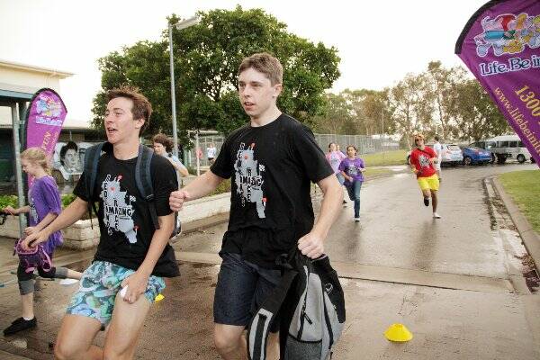 Ormiston College’s Aaron Baker-Smith, 17, and Sean Mathews, 16, were members of the black team which took out the Redlands Amazing Race, staged to celebrate Youth Week. 