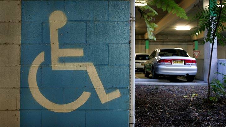 Police-issued fines for parking in disability spots are set to come into line with similar fines from council officers. Photo: Glen McCurtayne