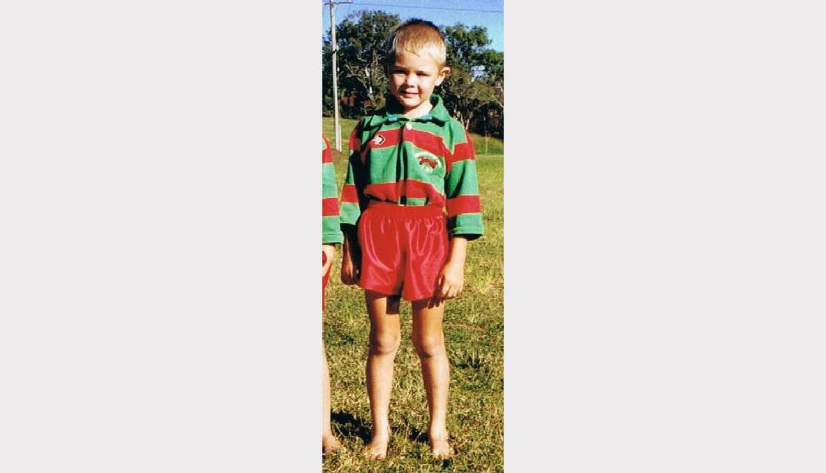James Davis in his first year of footy. 