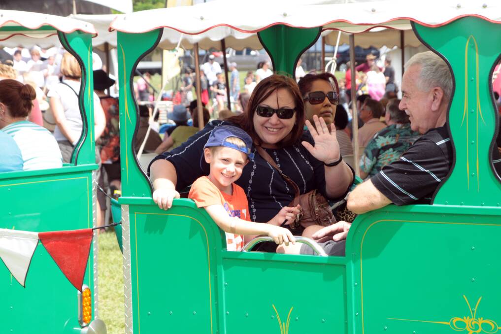Train loving 6-year-old Darci Banks of Birkdale took a train ride with his aunty Debby Banks.