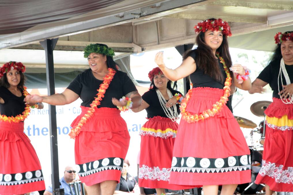 Smooth moves… Bethel House of Hope Deception Bay dancers entertained the masses with their Island Breeze dance.