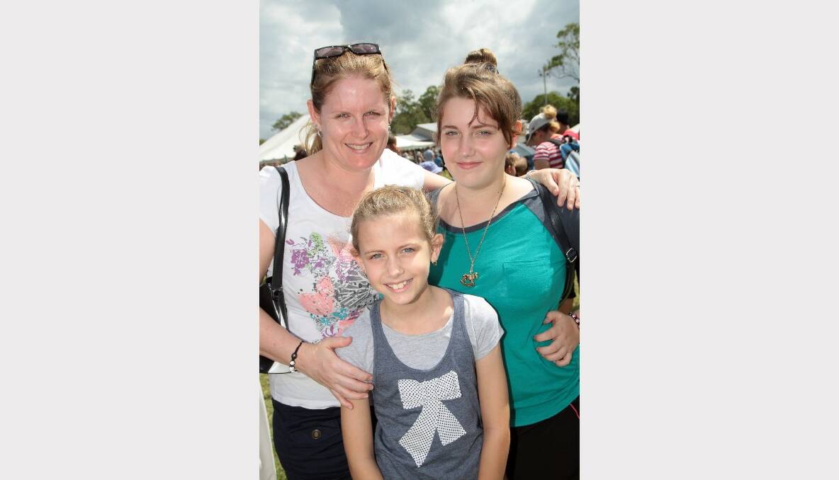 Logan mum Sharon Formosa of Crestmead took her children Jordyn, 10 and Maddi, 13 out to the Redlands on Monday to enjoy the free Easter festival.