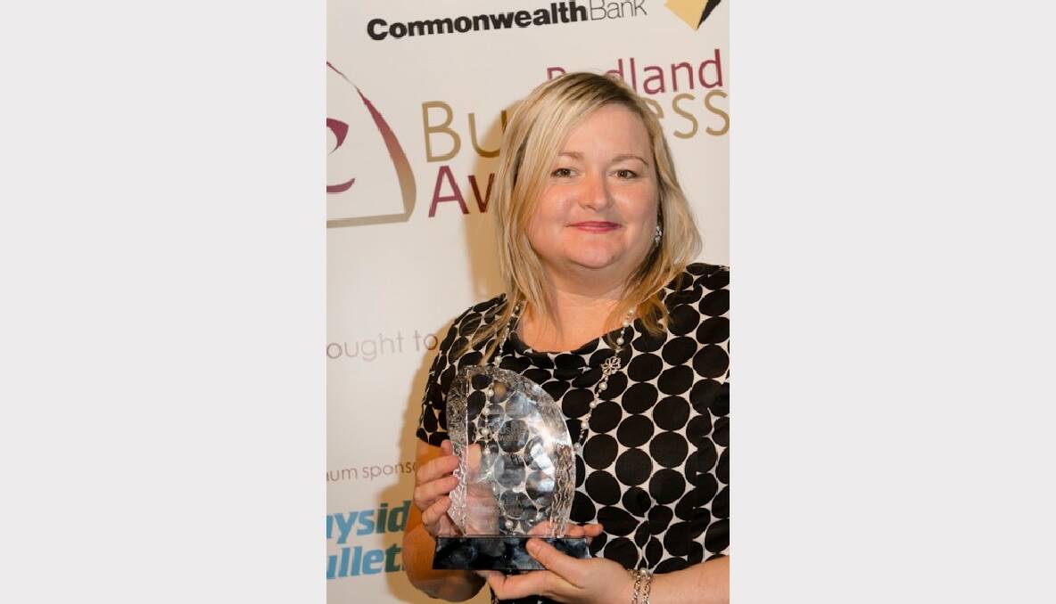 Maria Anderson of Sustainable Marketing winners of Best Small Business in the 2012 Commonwealth Bank Redland Business Awards.