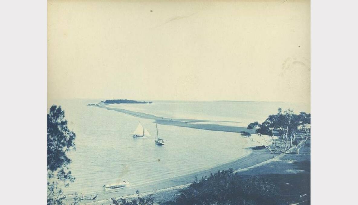 An early photograph taken of King Island, off Wellington Point, in 1895. Photo: courtest of SEQ Catchments
