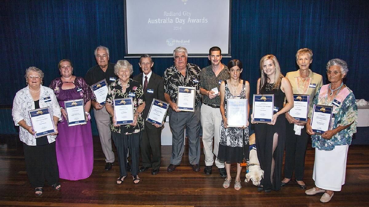 2014 Redland Australia Day Award winners 